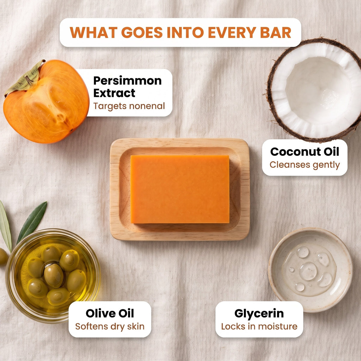 YUMORI Japanese Persimmon Soap