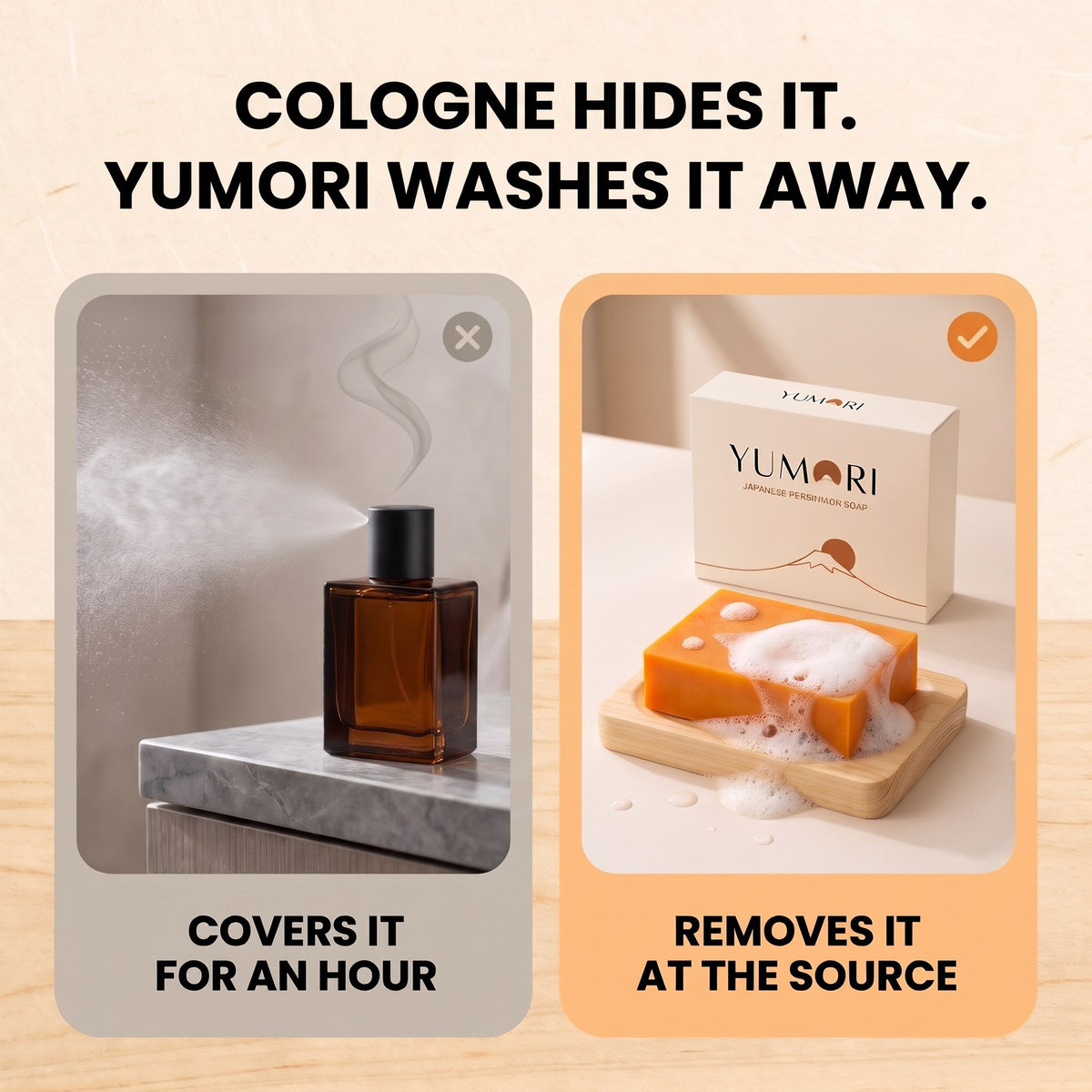 I had no idea a soap could wash away the "old man smell" my cologne was only covering
