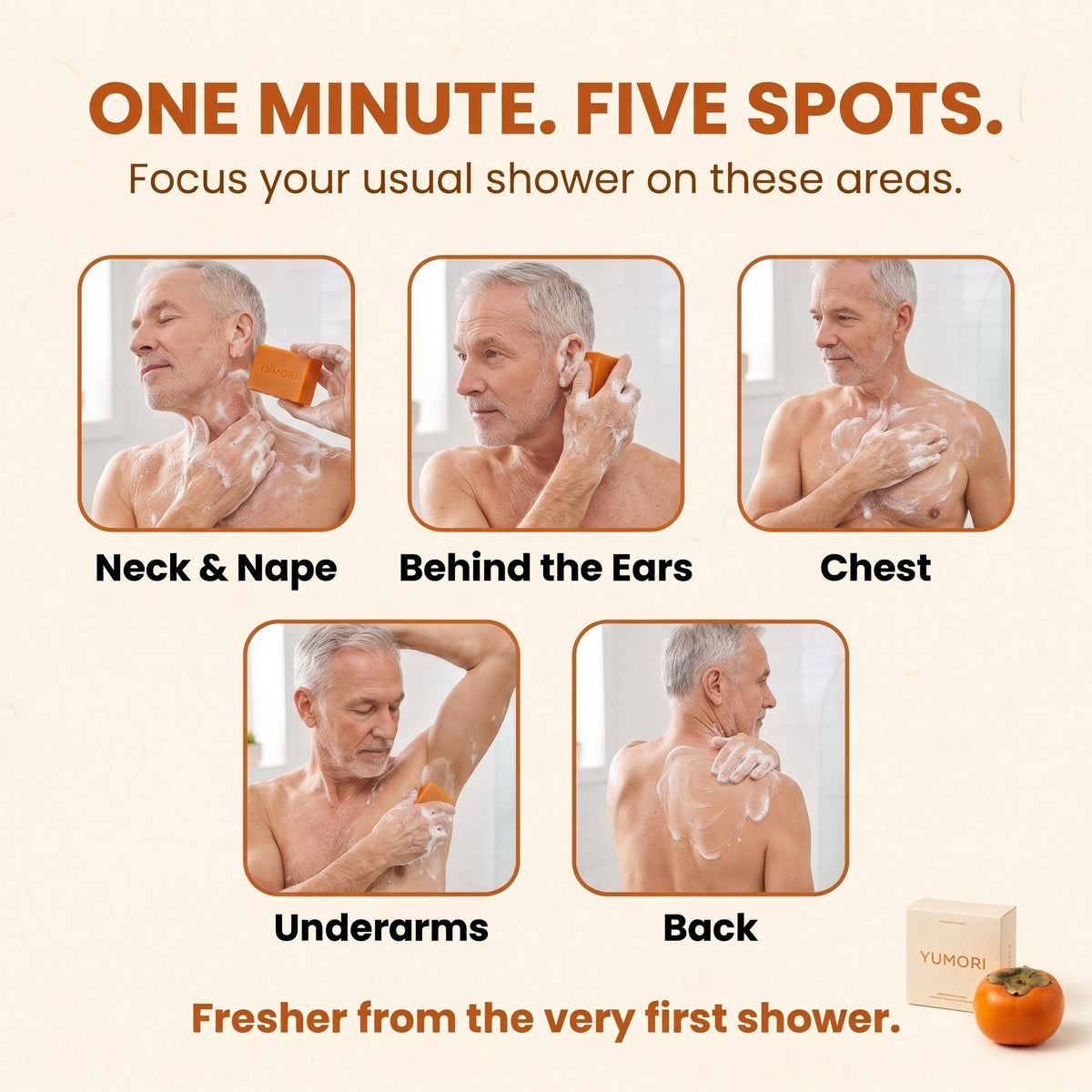 Who knew one minute in the shower could last all day?